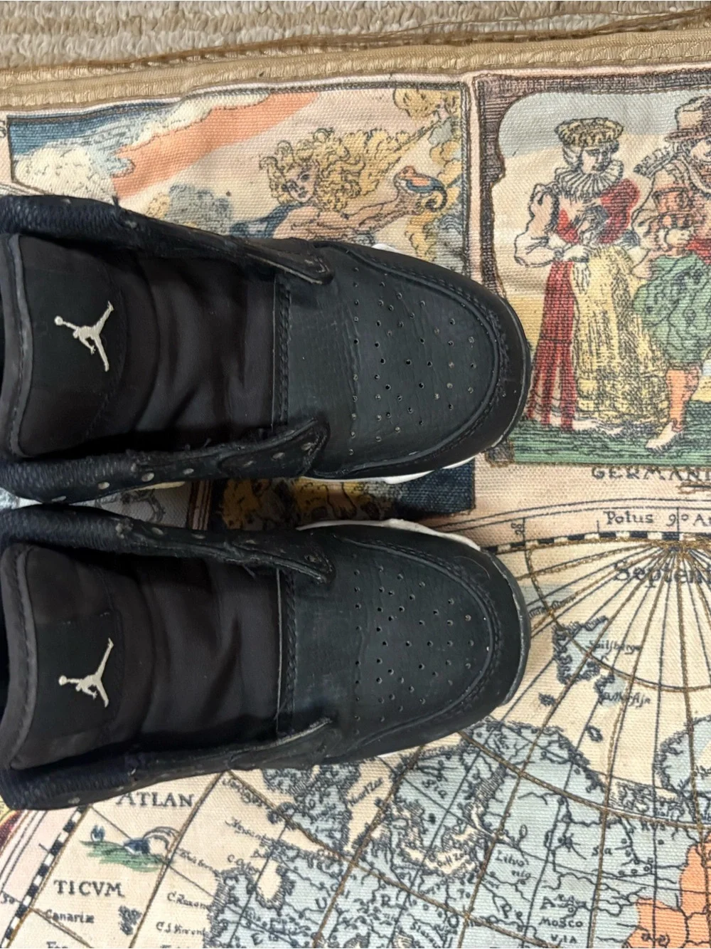 Nike Air Jordan  Black Low-Top Sneakers